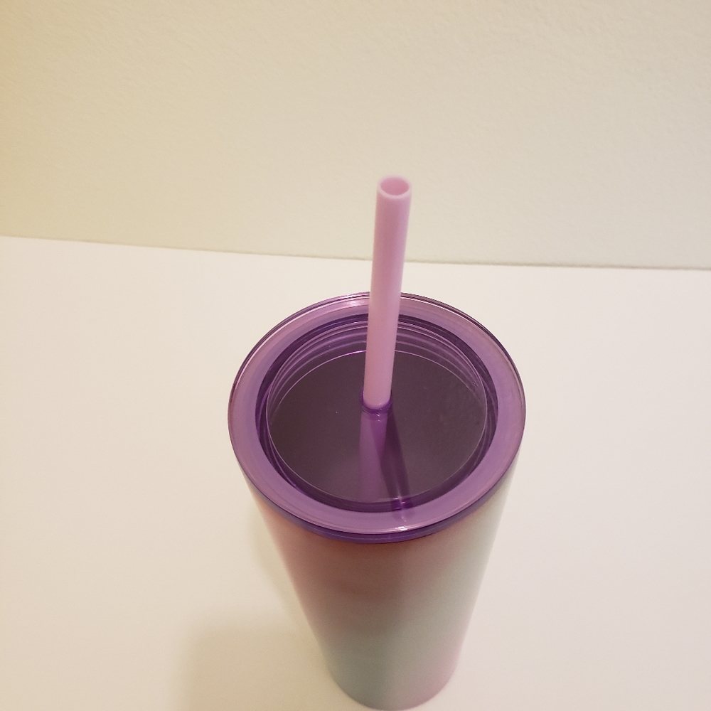 Starbucks Stainless Steel Ombre Holiday 2021 Tumbler 16 oz NWT Grande Purple - Picture 5 of 6